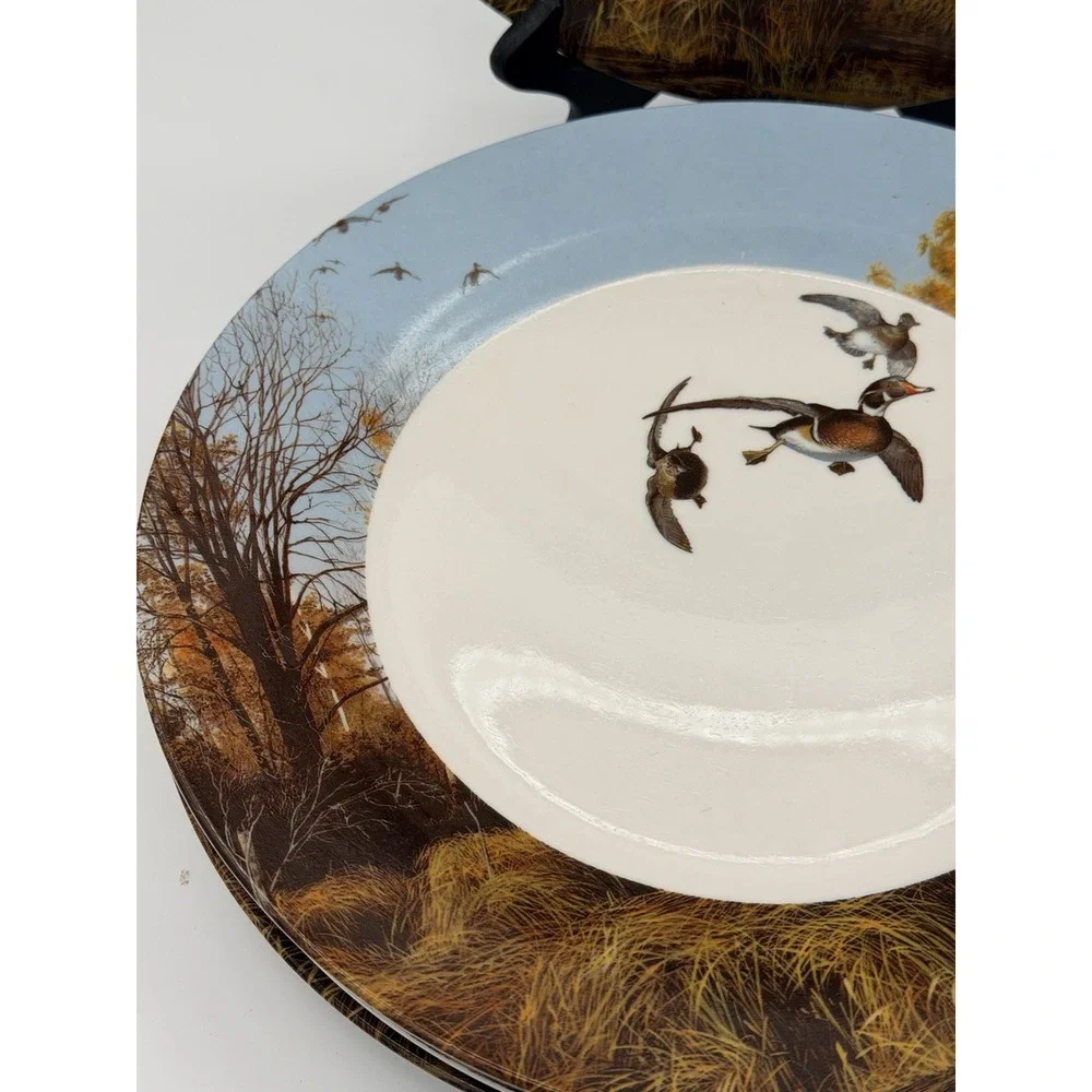 Ducks Unlimited Dinner Plates Duck Hunting 10-1/2